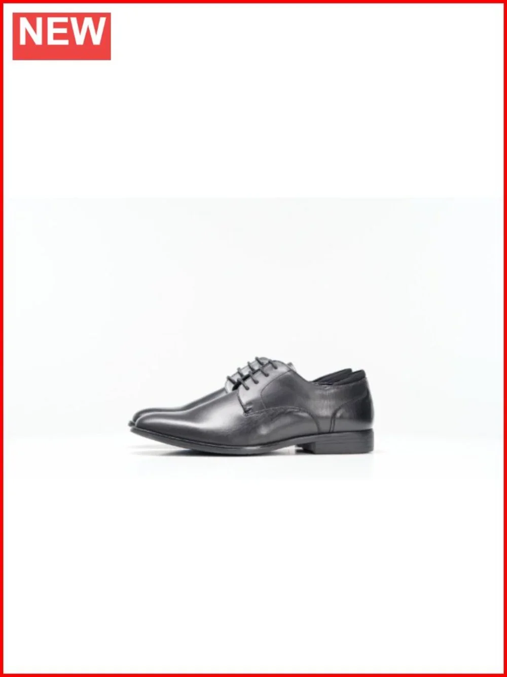 Men's Plain-Toe Derby Oxfords with PU Insole - Faux Leather
